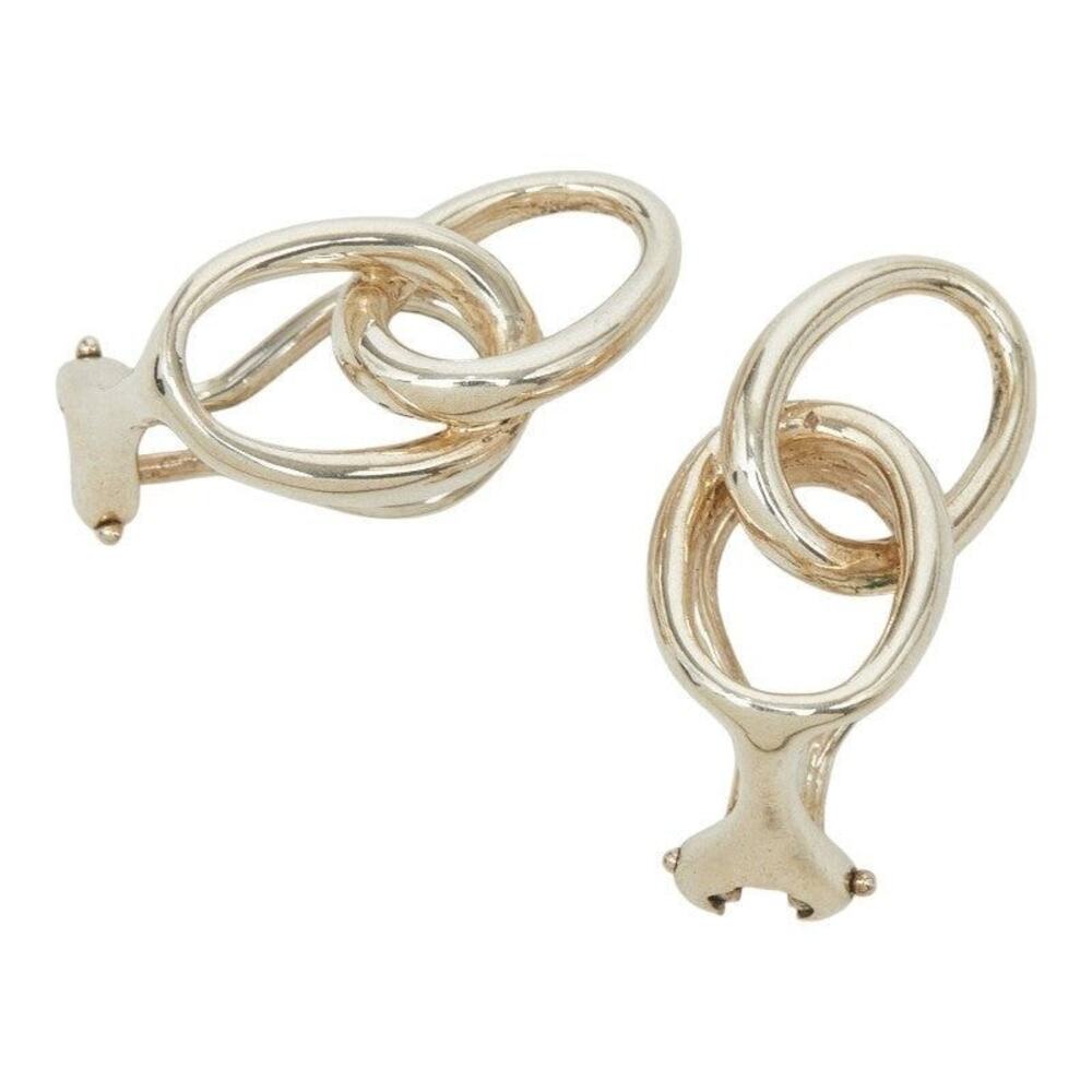 Tiffany & Co. Double Loop Earrings Sterling Silver 925